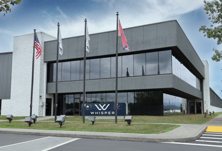 Whisper headquarters front building TN